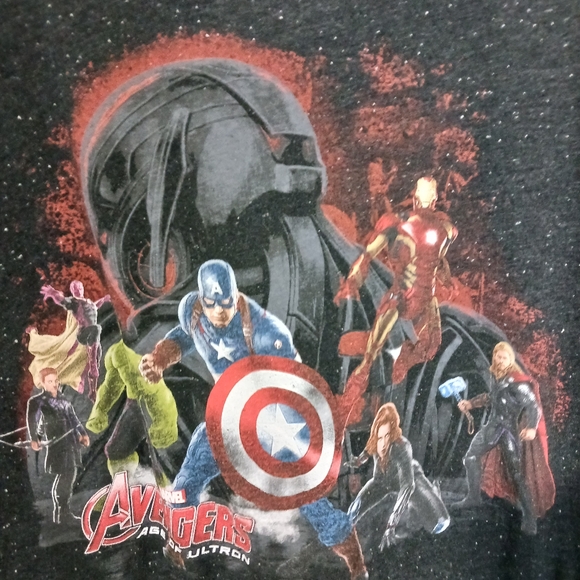 Marvel avengers, age of ultron, short sleeve graphic t-shirt, size 2x, black - Picture 2 of 4